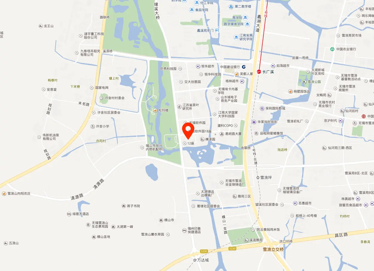 无锡科教软件园地图位置